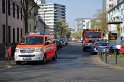 Einsatz BF Koeln Kran beruehrt Oberleitung DB Koeln Gremberg Taunusstr P078